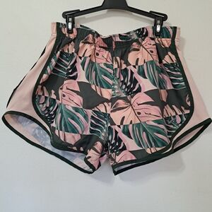 Nike Tempo Dri Fit Shorts XL Resort Wear Tropical Track Breathable Swoosh Line